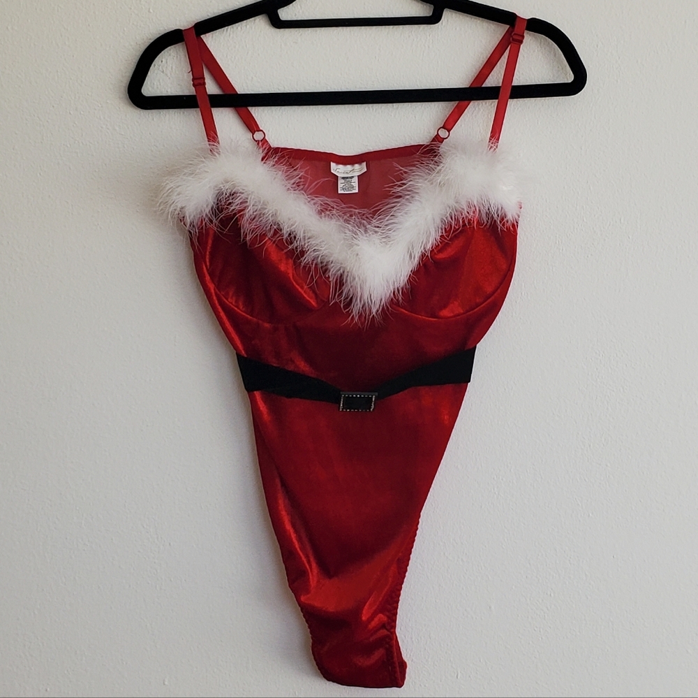 Santa Christmas lingerie body suit large